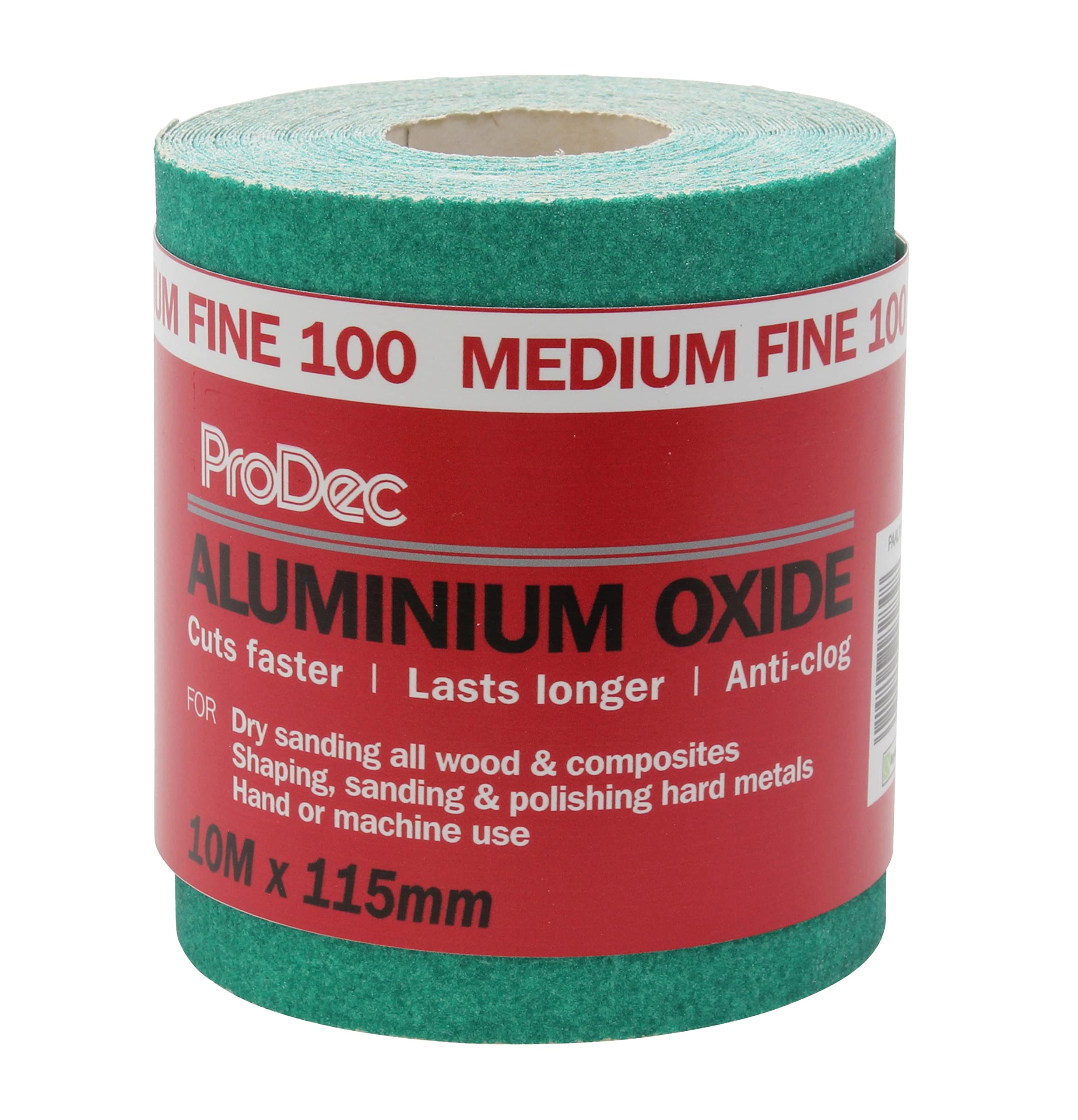 Prodec 10M Roll Green Aluminium Oxide Abrasive Sanding Paper For Sanding from B&Q