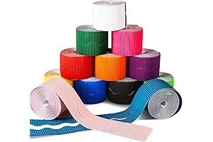 12 Scalloped Bulletin Board Borders: Create Colorful Classroom Displays