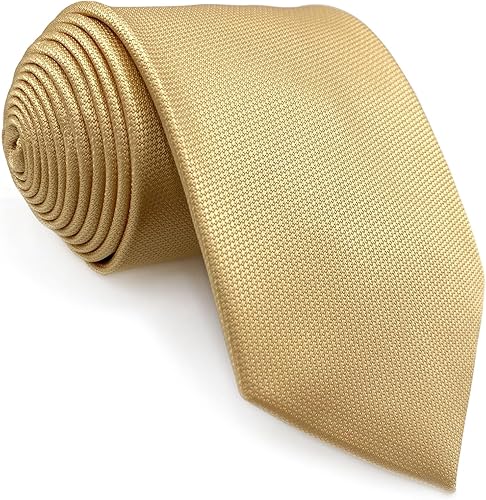 Vista 58 de S&W SHLAX&WING Conjunto de corbata de color sólido y pañuelo de bolsillo para hombre C33