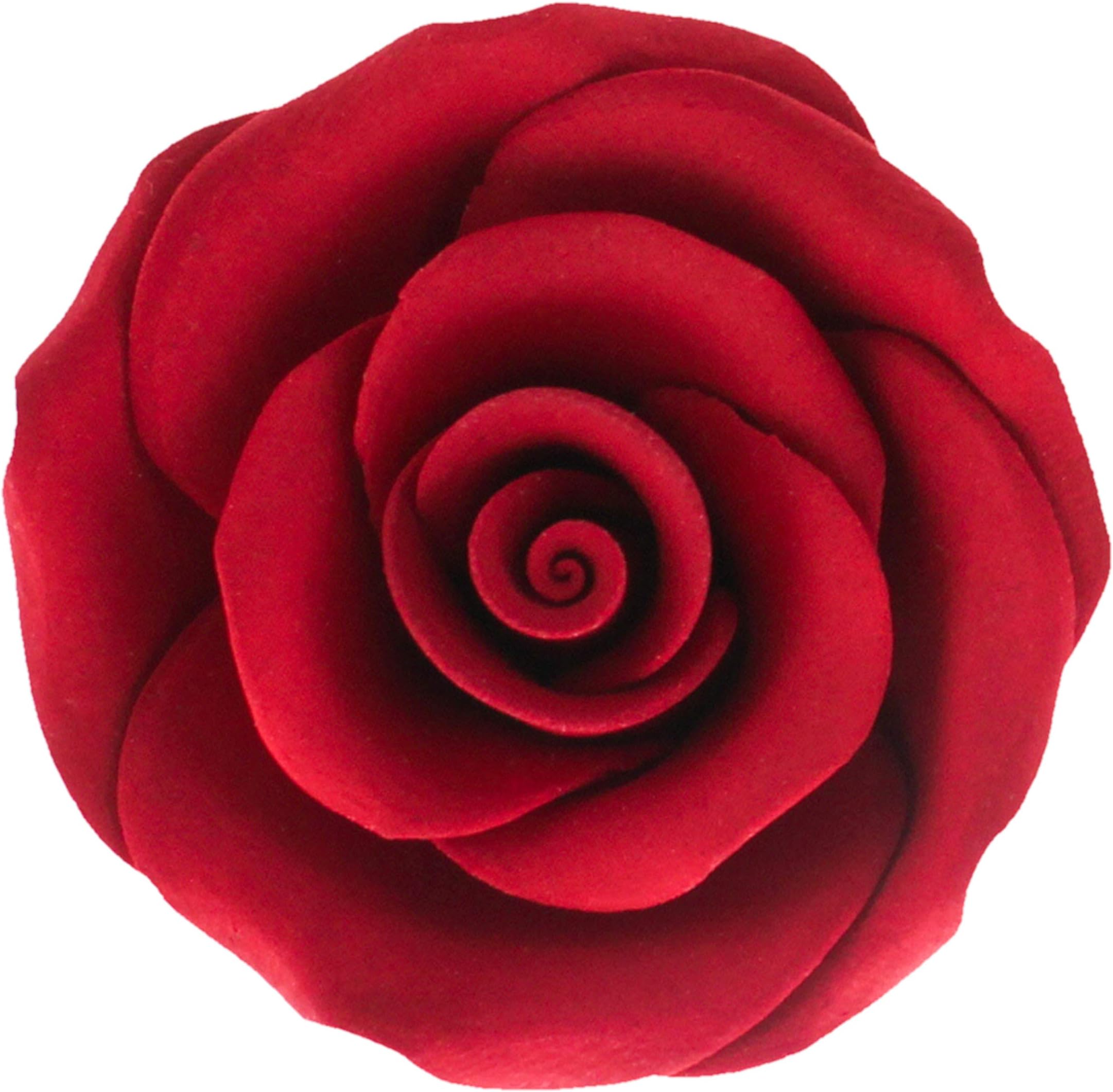 Amazon.com: 30 Red Wedding Icing Flowers | Small Edible Flowers| Edible ...