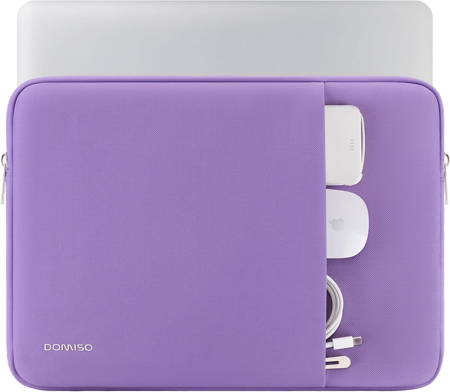 DOMISO 17 inch Laptop Sleeve Protective Case Cover Compatible with 17-17.3 inch HP Dell ASUS Lenovo Chromebook,Waterproof Computer Cases Bag,Purple - Image 2