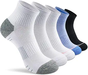  Ankle Socks Women Athletic Cushioned Running Hiking 5 Pairs