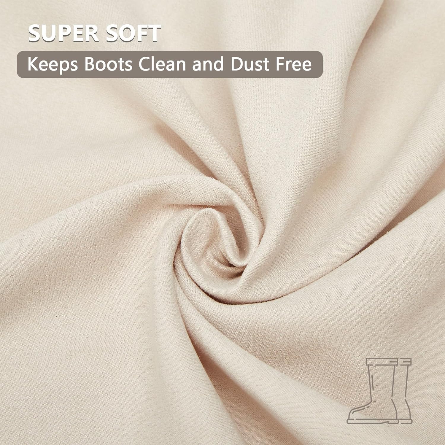 LAKE OF FIRE 4 Pcs Boot Bag for Cowboy Boots - Travel Boot Storage Shoes Bag for Cowboy Boot Protection (21" X 12") - Image 4