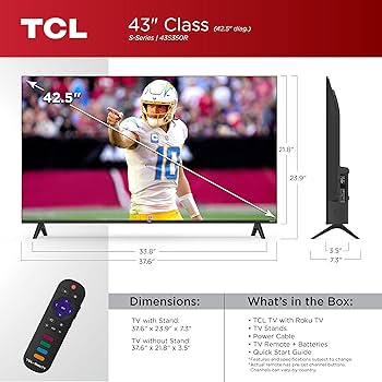 Amazon.com: TCL 43-Inch Class S3 1080p LED Smart TV with