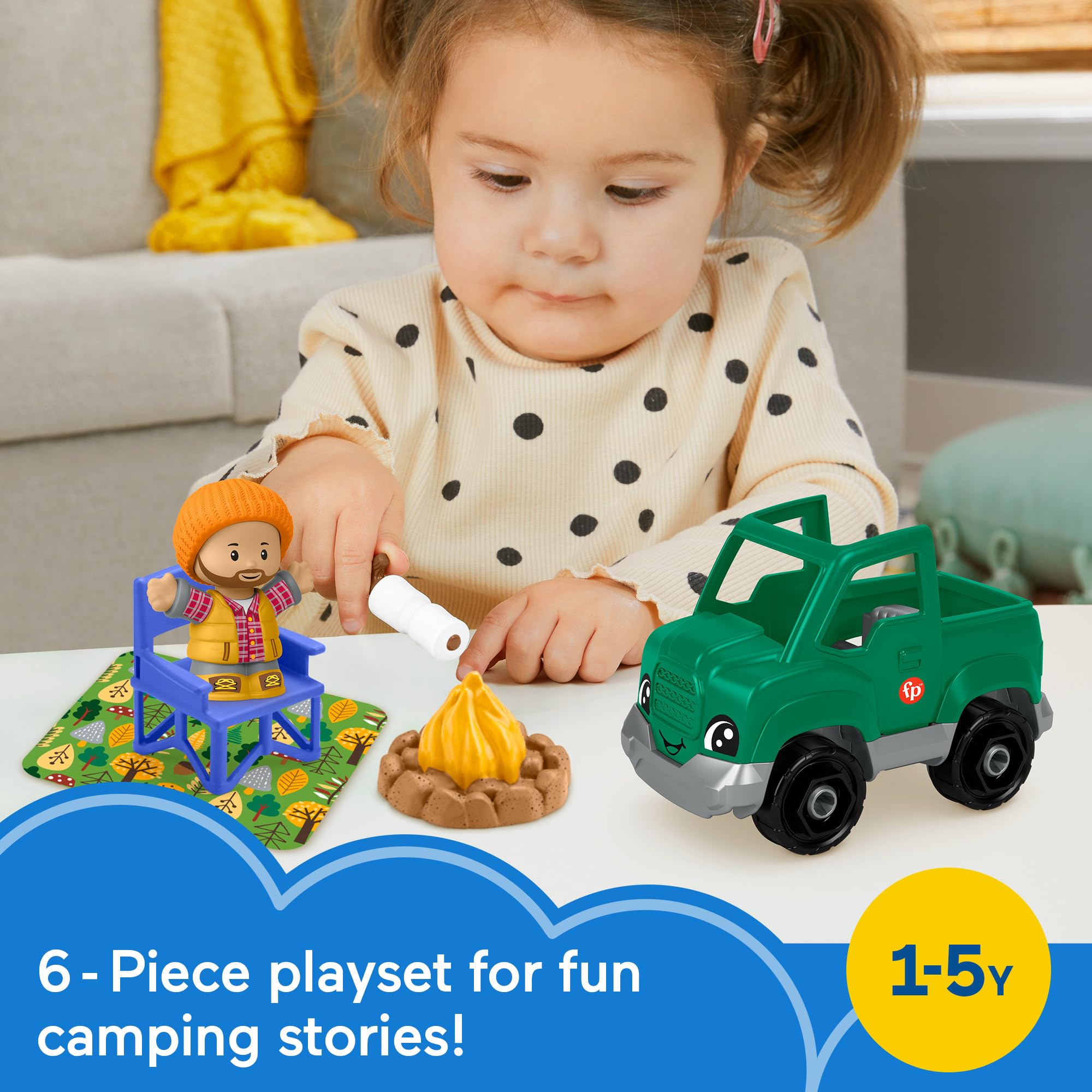 Fisher-Price Little People - Set Da Gioco Per Bambini Con Auto Giocattolo Rampa E Palchi Intelligenti 0 1