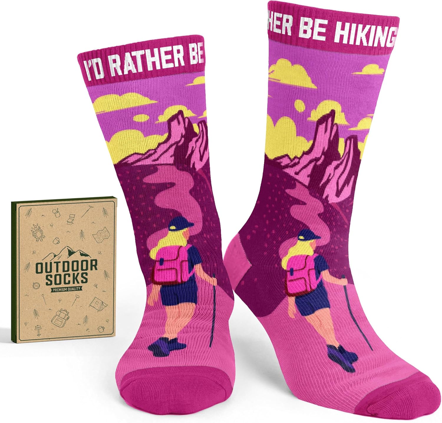 Hiking Socks – Perfect Outdoor Gifts for Outdoorsy Men and Women, Funny Christmas Socks for Hikers, Ideal Fitness Stocking Stuffers, Hiking Must-Haves, Essential Sports Accessories, Unique Hiker Gifts Hiking Socks – Perfect Outdoor Gifts for Outdoorsy Men and Women, Funny Christmas Socks for Hikers, Ideal Fitness Stocking Stuffers, Hiking Must-Haves, Essential Sports Accessories, Unique Hiker Gifts