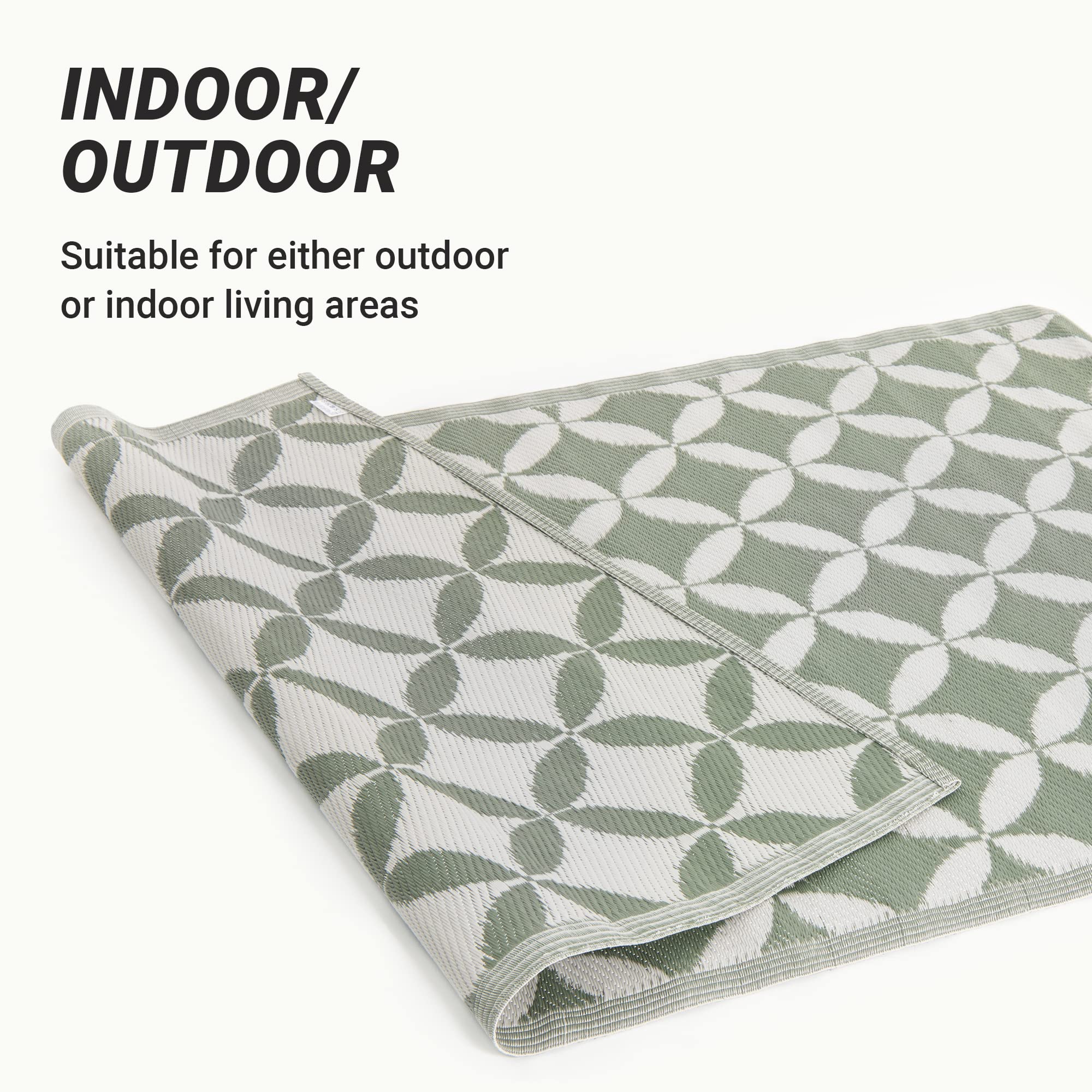 Tappeto Esterno Interno Design Moderno - Beige - 120 X 160 Cm - CALGARY