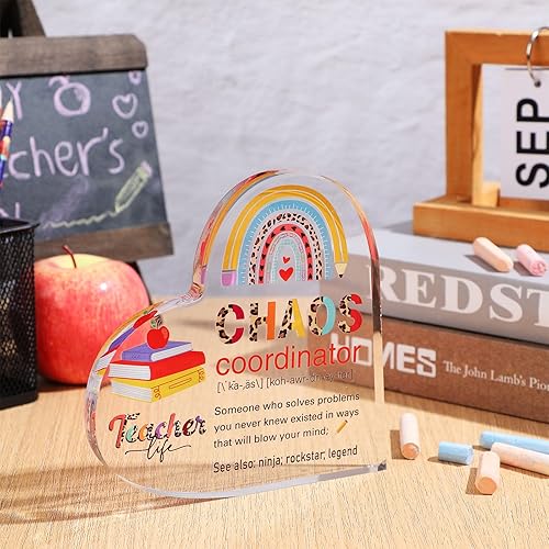 Miniatura 3 de Yookeer Regalo de agradecimiento de Navidad para profesores, regalo de cumpleaños para profesores, pisapapeles, recuerdo de agradecimiento para