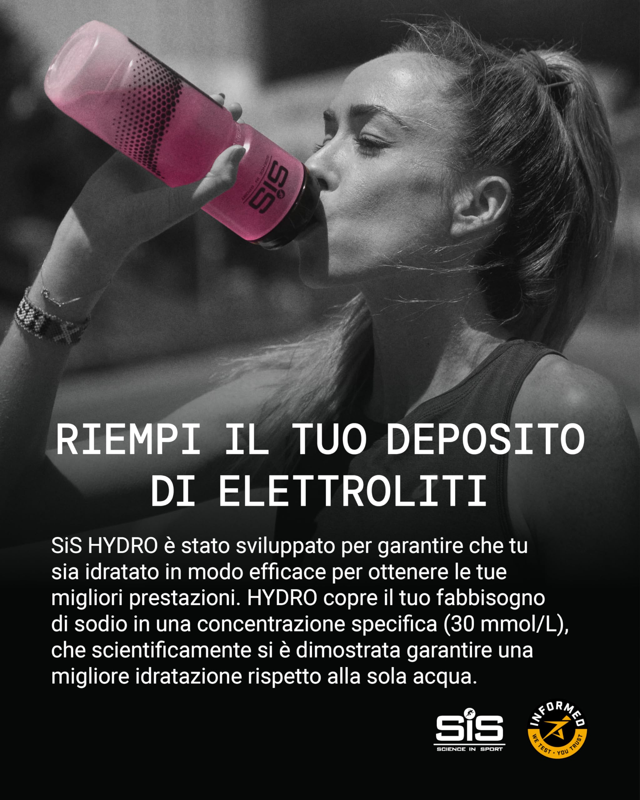 Science in Sport HYDRO Compresse 160pz. Pompelmo rosa - Elettroliti in compresse effervescenti, Vegan e, Stimolano l’idratazione (La confezione può variare)