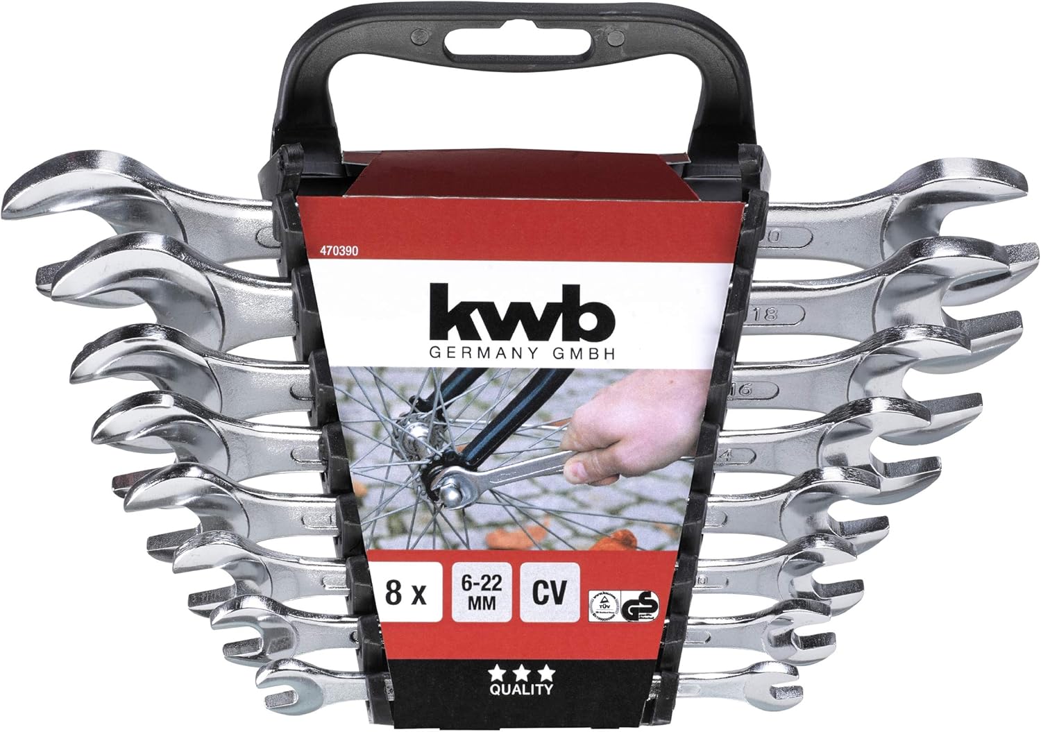 kwb Kraftixx fork wrench set, 8-piece 470390