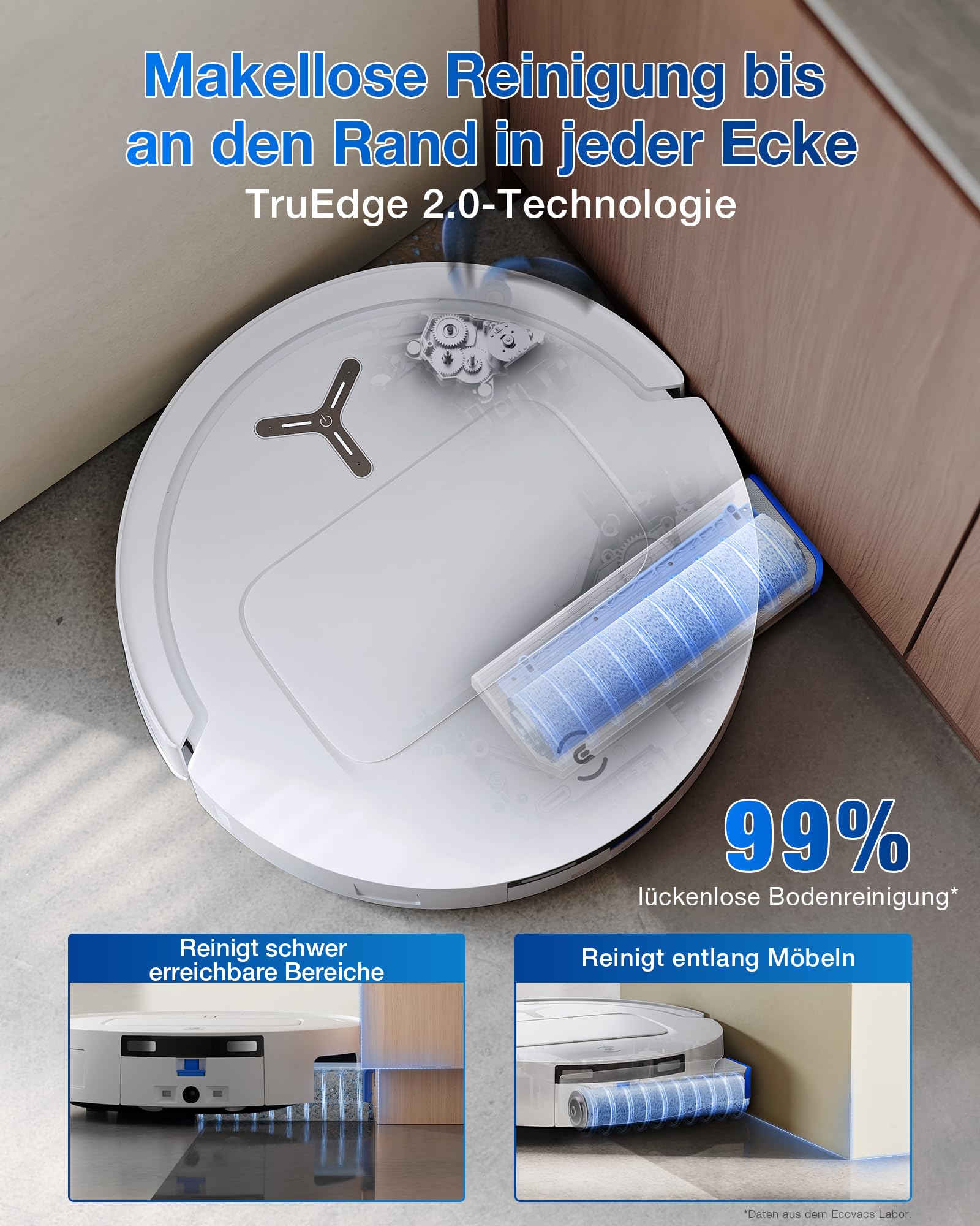 Ecovacs T80 OMNI Saugroboter mit Wischfunktion 30.000 Pa – Bild 4