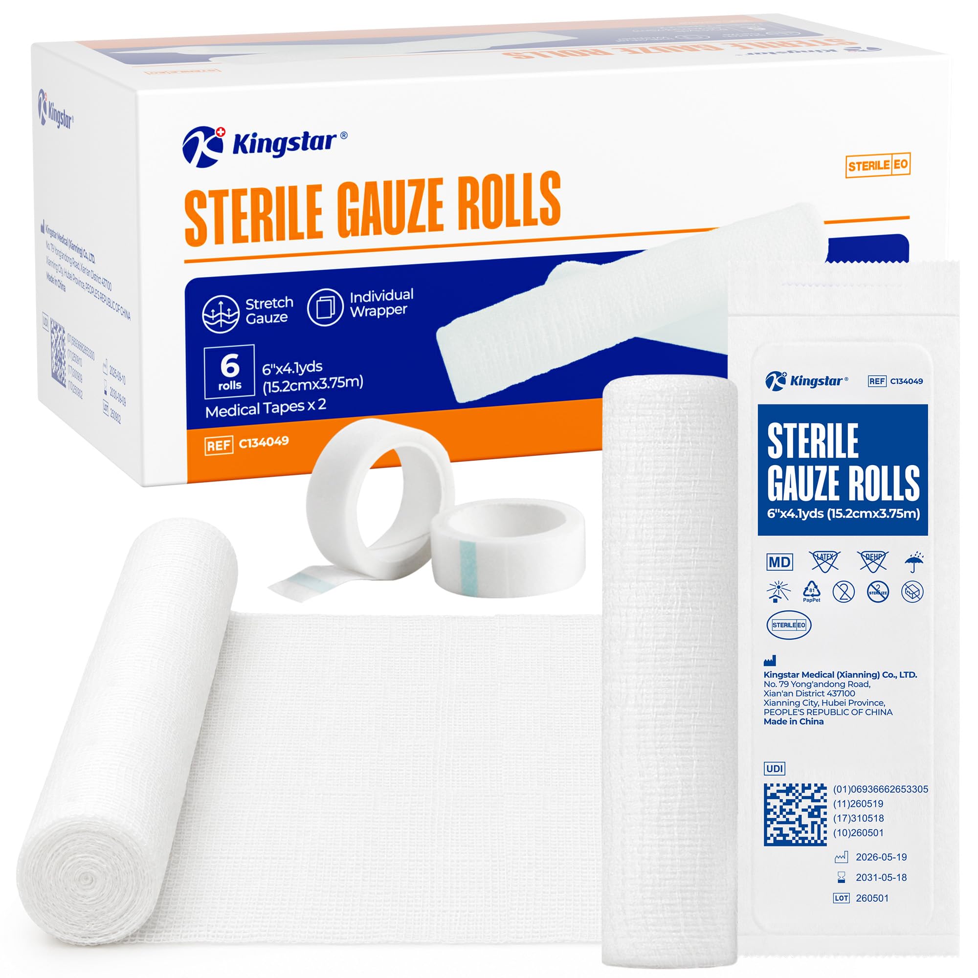 Sterile Gauze Roll 2 in x 4.1 Yards, First Aid Gauze Bandage, 12 Rolls — Amazon image 11