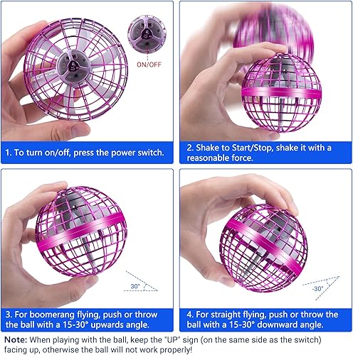 Miniatura 6 de Bola de orbe volador de bola de galaxia bola de boomerang cósmico Orbe Drone Galáctico Fidge Spinner - Juguete flotante Fly Orb Pro 2023 Magic