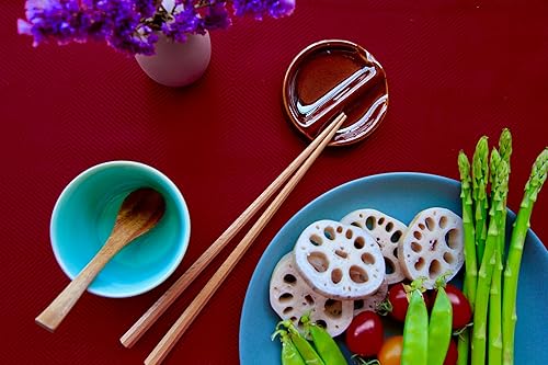 Miniatura 2 de Akutana Camino de mesa rojo de 36 pulgadas, camino de mesa de centro impermeable burdeos, bufanda de aparador burdeos, caminos de mesa de comedor