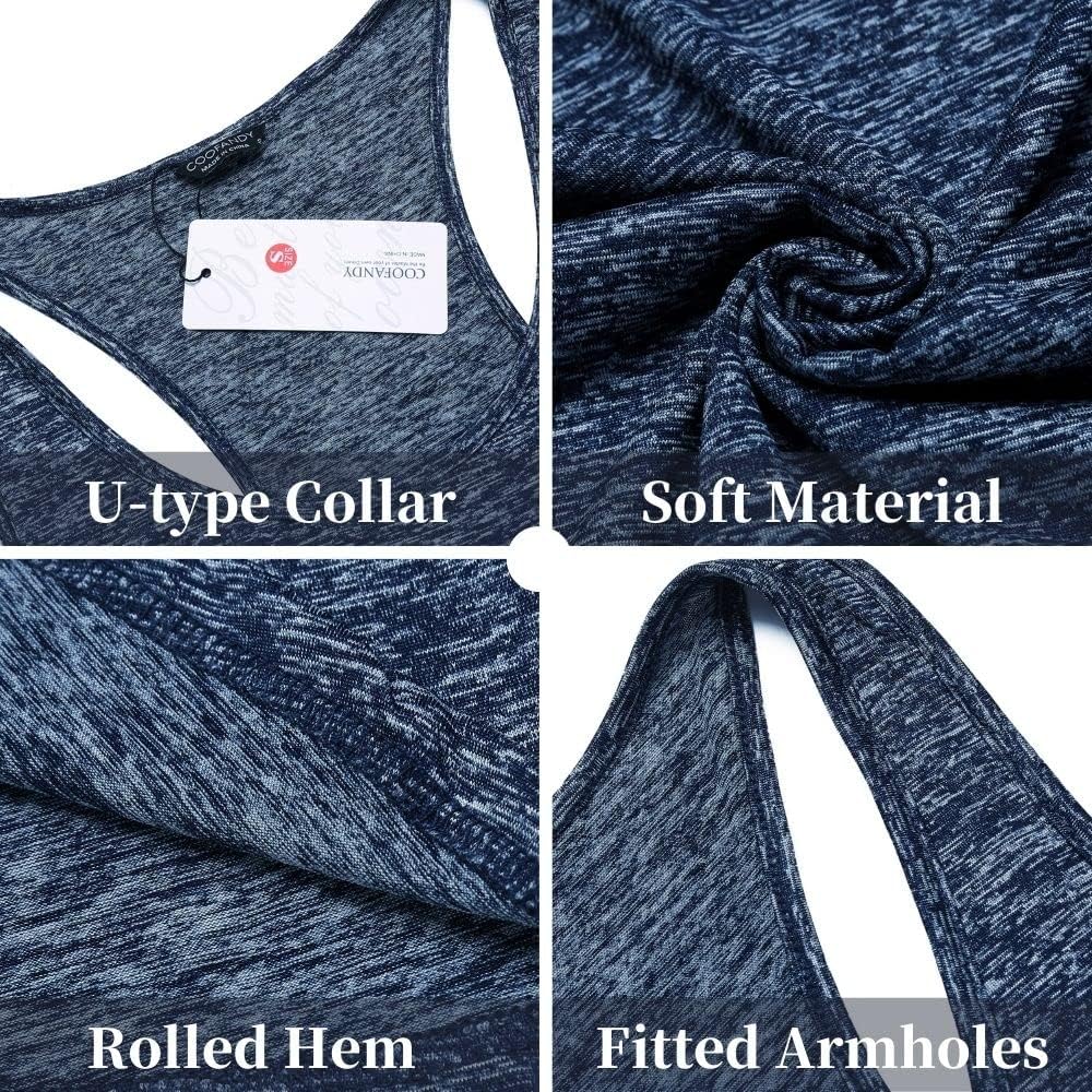 COOFANDY Męski tank top treningowy Y-Back lato siłownia fitness quick dry bodybuilding koszulka bez rękawów koszulka mięśniowa męska