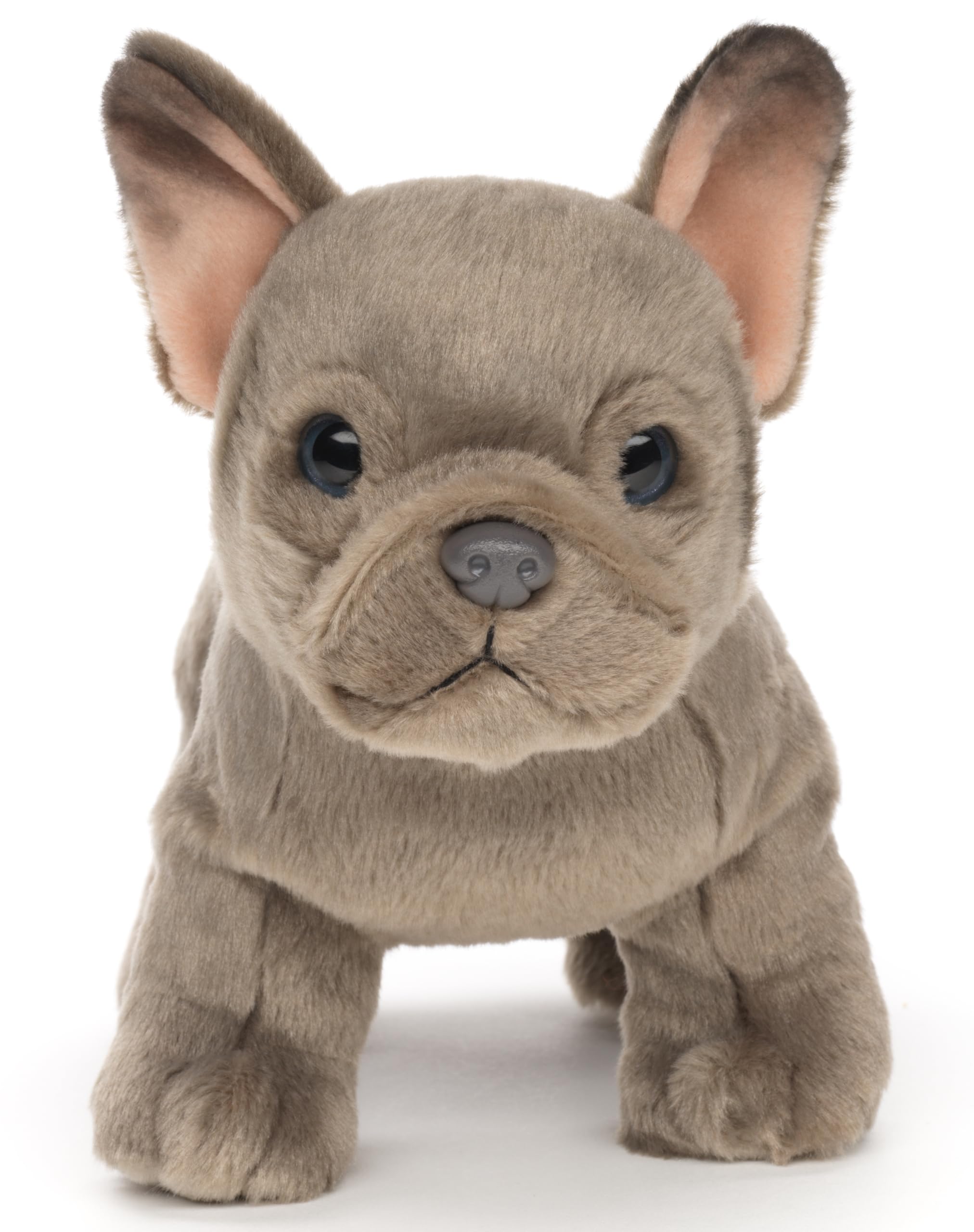 Peluche Bulldog Francese Grigio - 26 Cm, Morbido, Imbottitura Riciclata - Foto 4