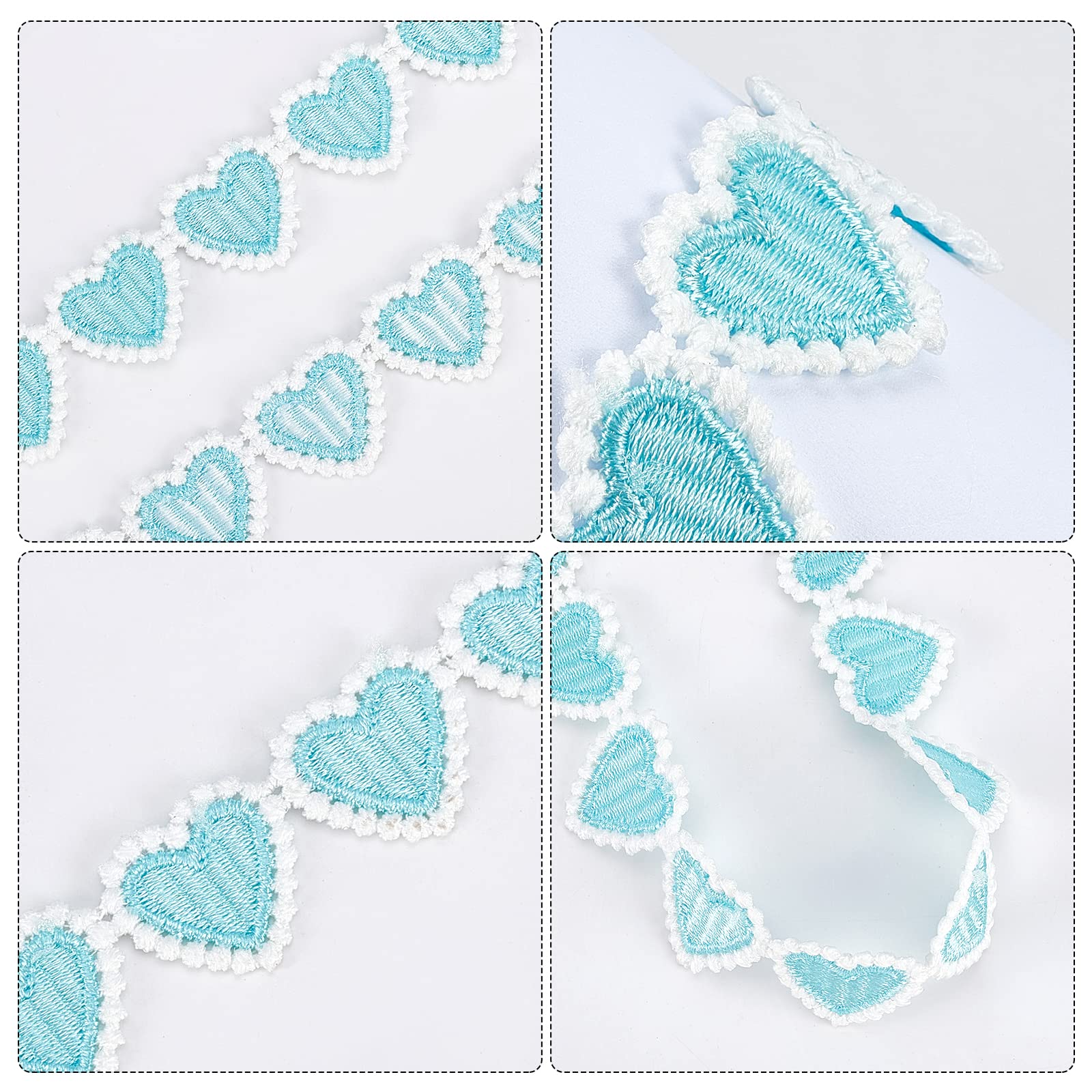 Ruban Dentelle Blanche Au Crochet – 4,6 M X 15 Cm – Motif Floral Vintage – Pour Couture, Mariage, Décoration - 5