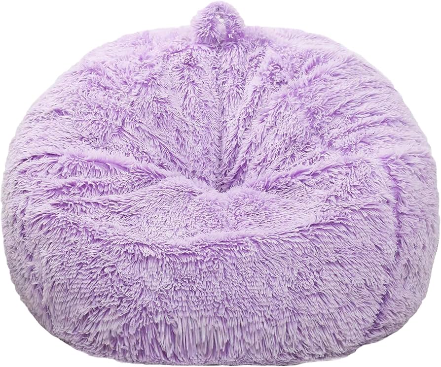 Amazon.com: Fluffy Stuffed Animal Storage Bean Bag Chair Cover (No Amazon.com: Fluffy Stuffed Animal Storage Bean Bag Chair Cover (No