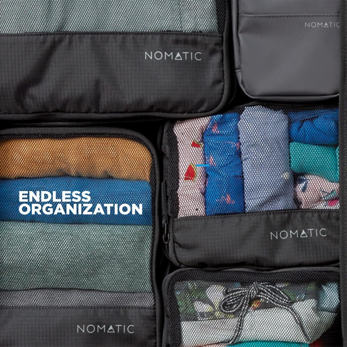NOMATIC Packing Cubes, Compression Luggage Organizers for Carry-On, Suitcases, Travel Bags, Small - Image 2