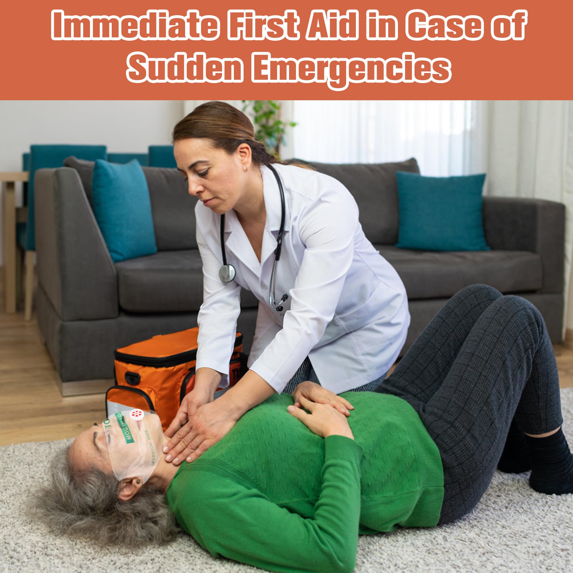 3 Pezzi Pocket Mask Primo Soccorso, Mascherine da Rianimazione con Portachiavi, CPR Face Shield Usa e Getta, kit di Emergenza per Adulti e Bambini