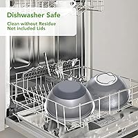 Vista 8 de 304 Stainless Steel Colander and Strainer, 5QT Large Capacity and 6QT Mixing Bowl, Micropore for Washing Rice, Fruit, and Cooked Pasta, Perfect