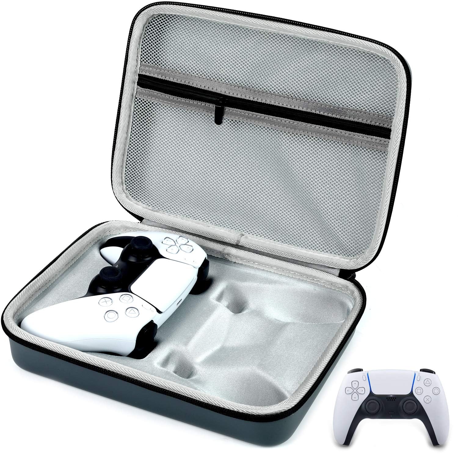 AJKTHGE PS5 PS4 Controller Case Dual Gaming Controller Protective Hard Shell PS5 Two Controllers Travel Carrying Bag with