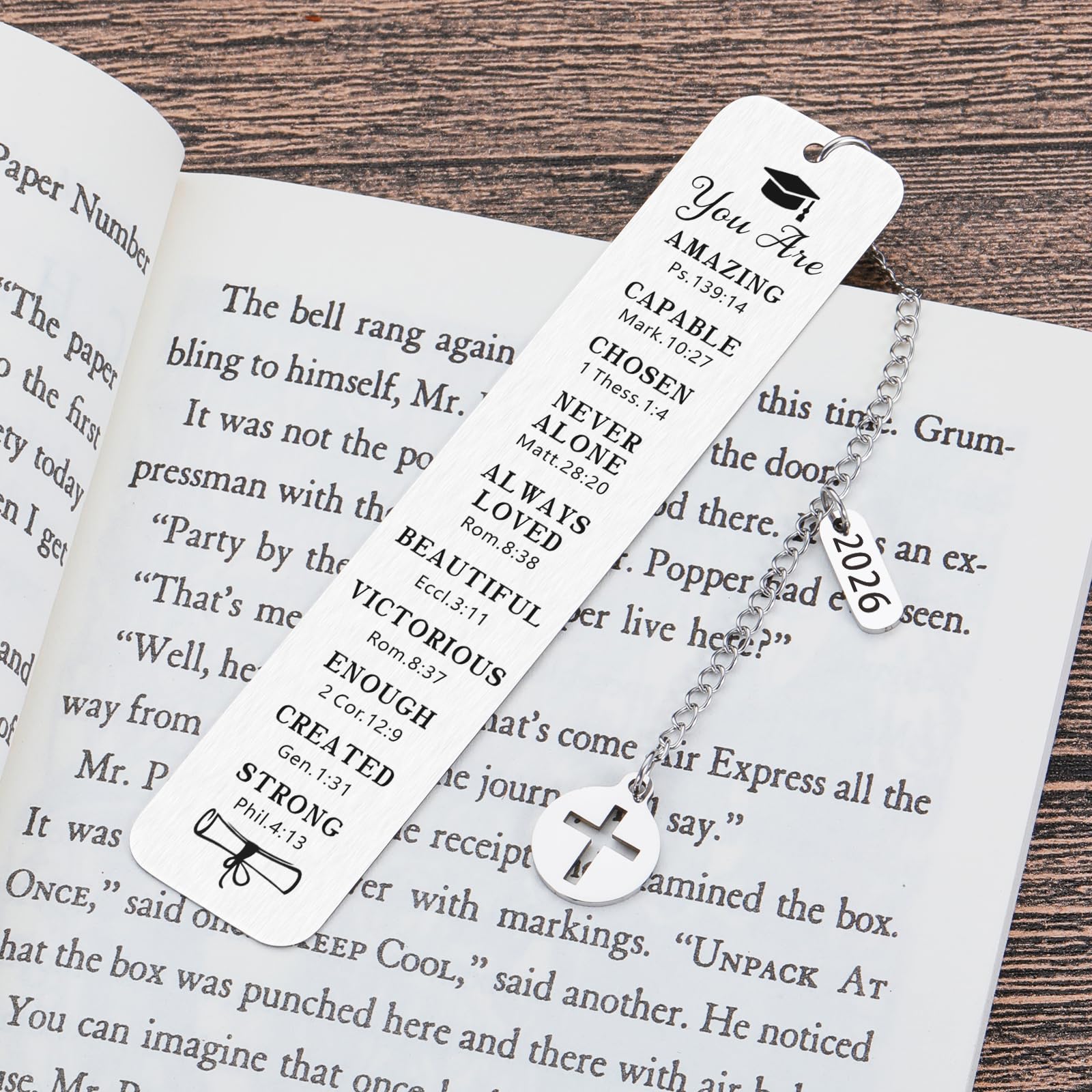 Graduation Gifts for Him Her Class of 2026 Christian Religious Catholic Gifts Inspirational Bookmark Seniors 2026 College High Middle School Students Nursing Grad Gifts for Women Men Graduates Gifts