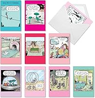 Vista 1 de NobleWorks Juego de 10 tarjetas de felicitación para el día de la madre con sobres de 5 x 7 pulgadas para mujeres (10 diseños, 1 cada uno)