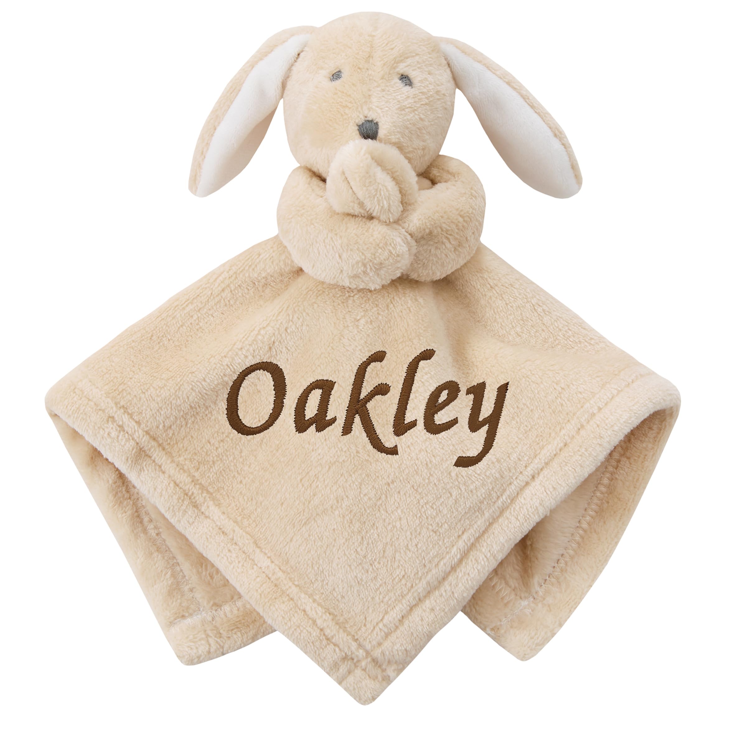JJLC Personalised Baby Boy Girl Bunny Rabbit Comforter (Beige Rabbit)