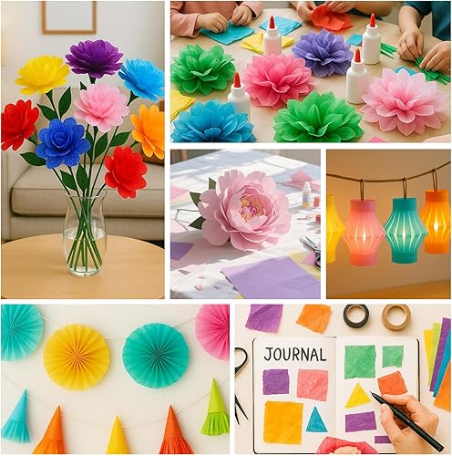 Miniatura 4 de 3 Otters 120 hojas de papel de seda para bolsas de regalo, papel de regalo de 20 x 14 pulgadas para Navidad, manualidades, boda, fiesta de