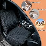 PETICON 2 Pack of Waterproof Front Seat Car Cover, Full Protection Dog Car Seat Cover with Side Flaps, Nonslip Scratchproof Front Seat Cover Fits for Cars, Trucks, SUVs, Jeep