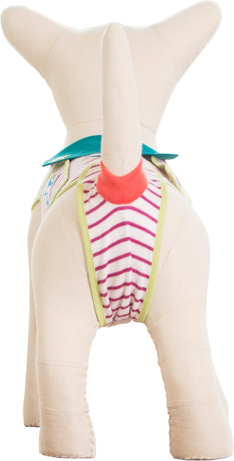 St. Barks Full-Body Dog Diaper Onesie for Small Dogs Designed to Hygienically Absorb and Contain Dog Urine