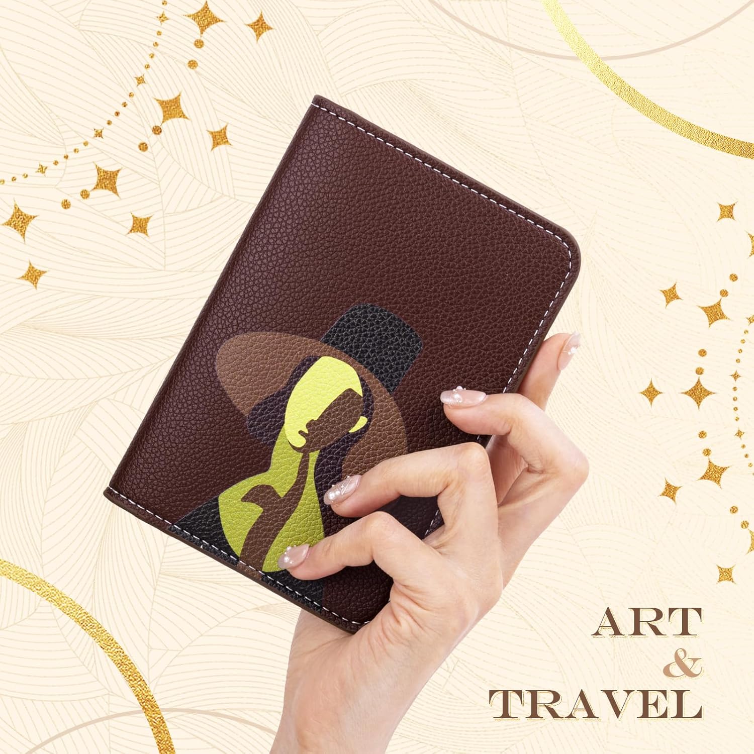 Lychii Passport Holder, Slim Passport Cover Travel Wallet with RFID Blocking, PU Leather Protector Pouch Protective Case for Passports, Boarding Pass, ID Cards - Image 7