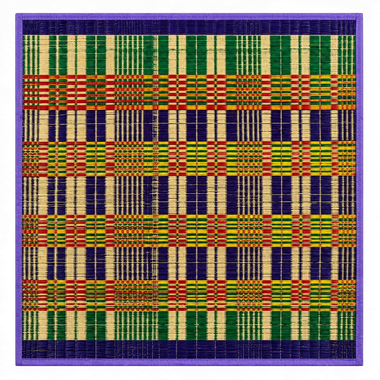 Zana Premium Double Korai Pai Floor Mat 71 x 42 Inch | Handwoven Double Layer Korai Grass Asaana for Meditation, Pooja, Family Seating, Baby Crawling & Daily Use | Traditional South Indian Reed Mat-image-15