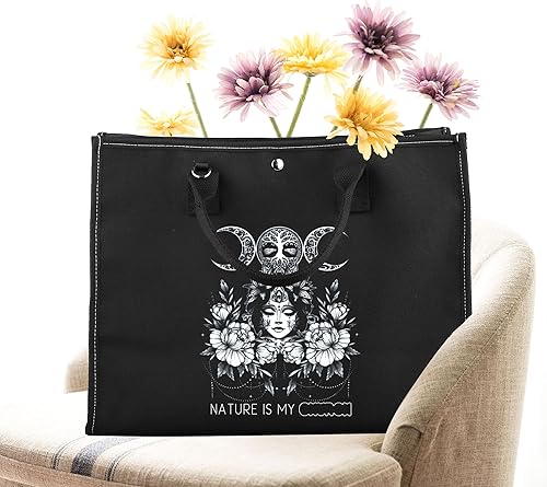 Miniatura 7 de CMNIM Regalos de bruja, accesorios de brujería, bolsa de mano Nature Is My Church Witch Stuff para Halloween, Wicca y hermana pagana, regalo