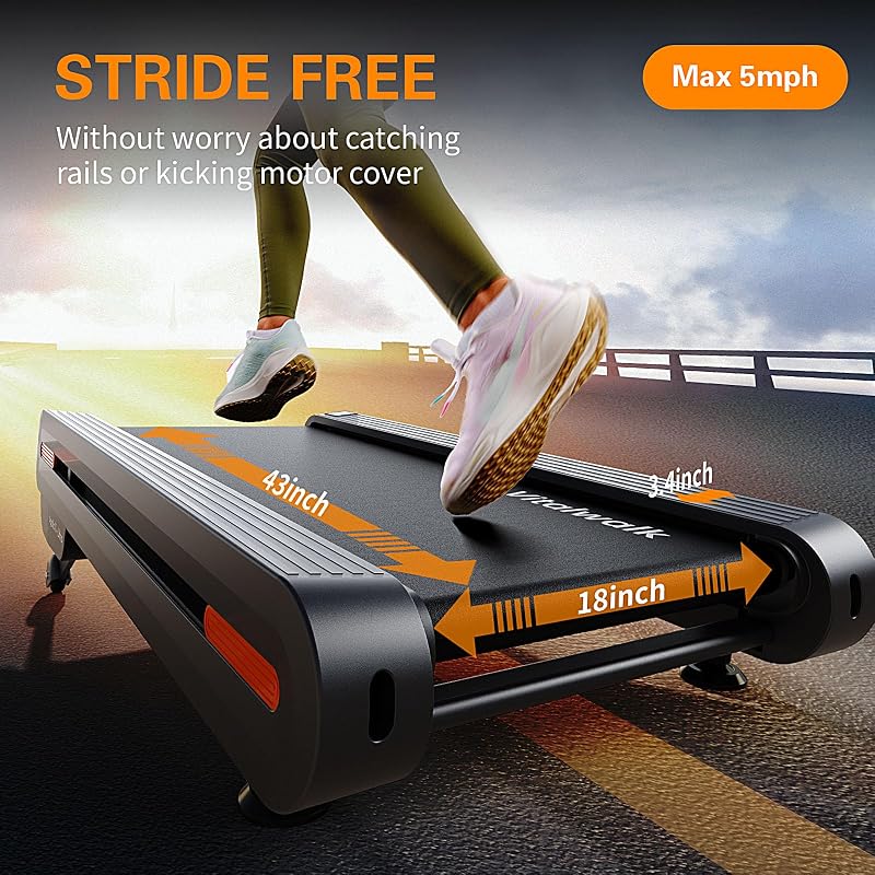Vitalwalk Walking Pad with Incline 20%/12% Auto Treadmills for Home Small image 2