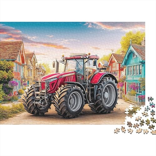 Puzzle Escena de Tractor Rural 1000 Piezas Papel Premium Sostenible, Detallado