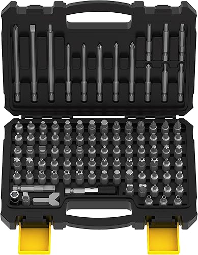 Renekton Juego de brocas de seguridad Phillips de 14 de pulgada con ranura hexagonal Torx Star a prueba de manipulaciones, llave cuadrada Pozi,