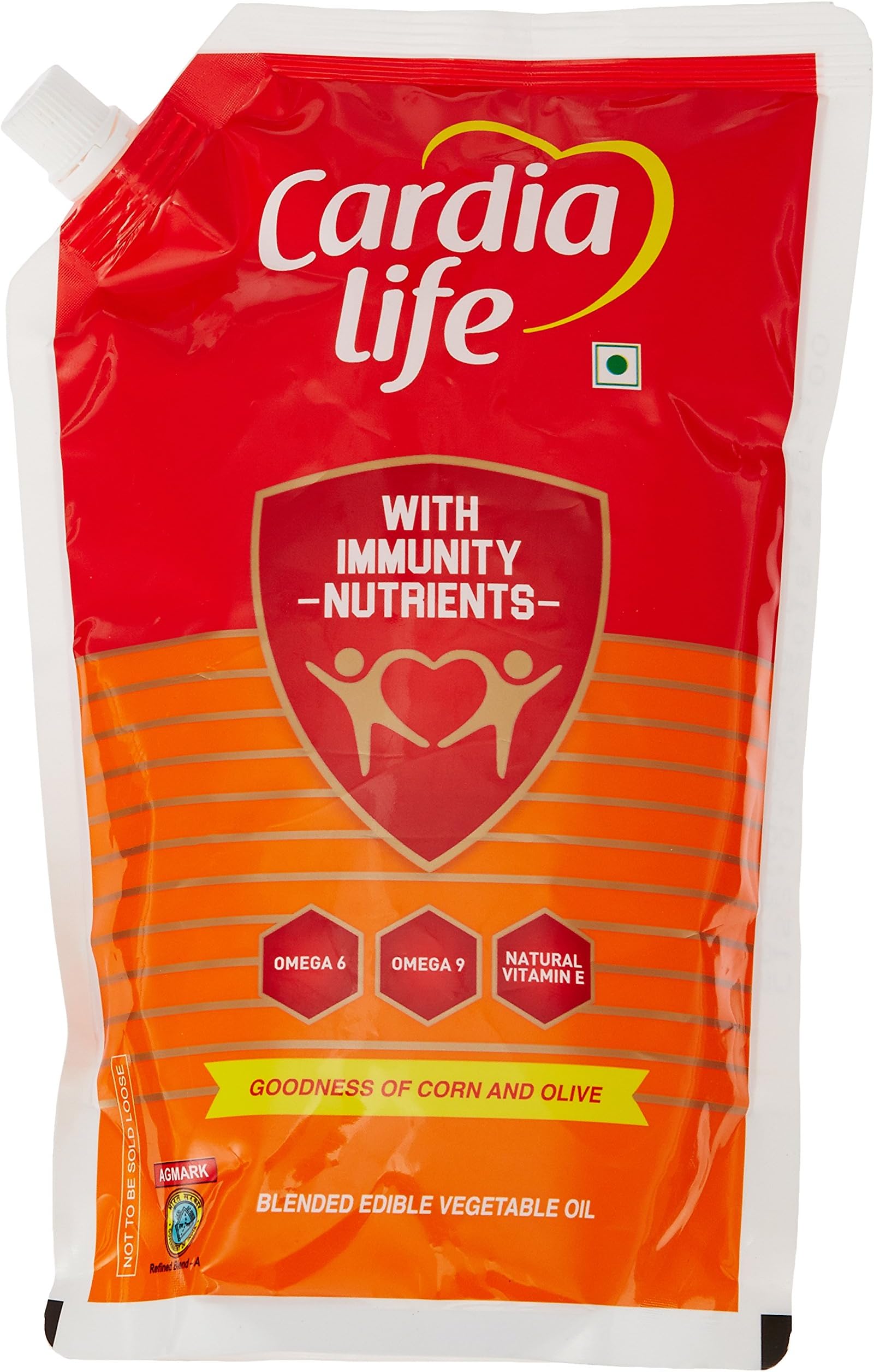 Cardia Life Blended Oil Stand-up, 1L Pouch