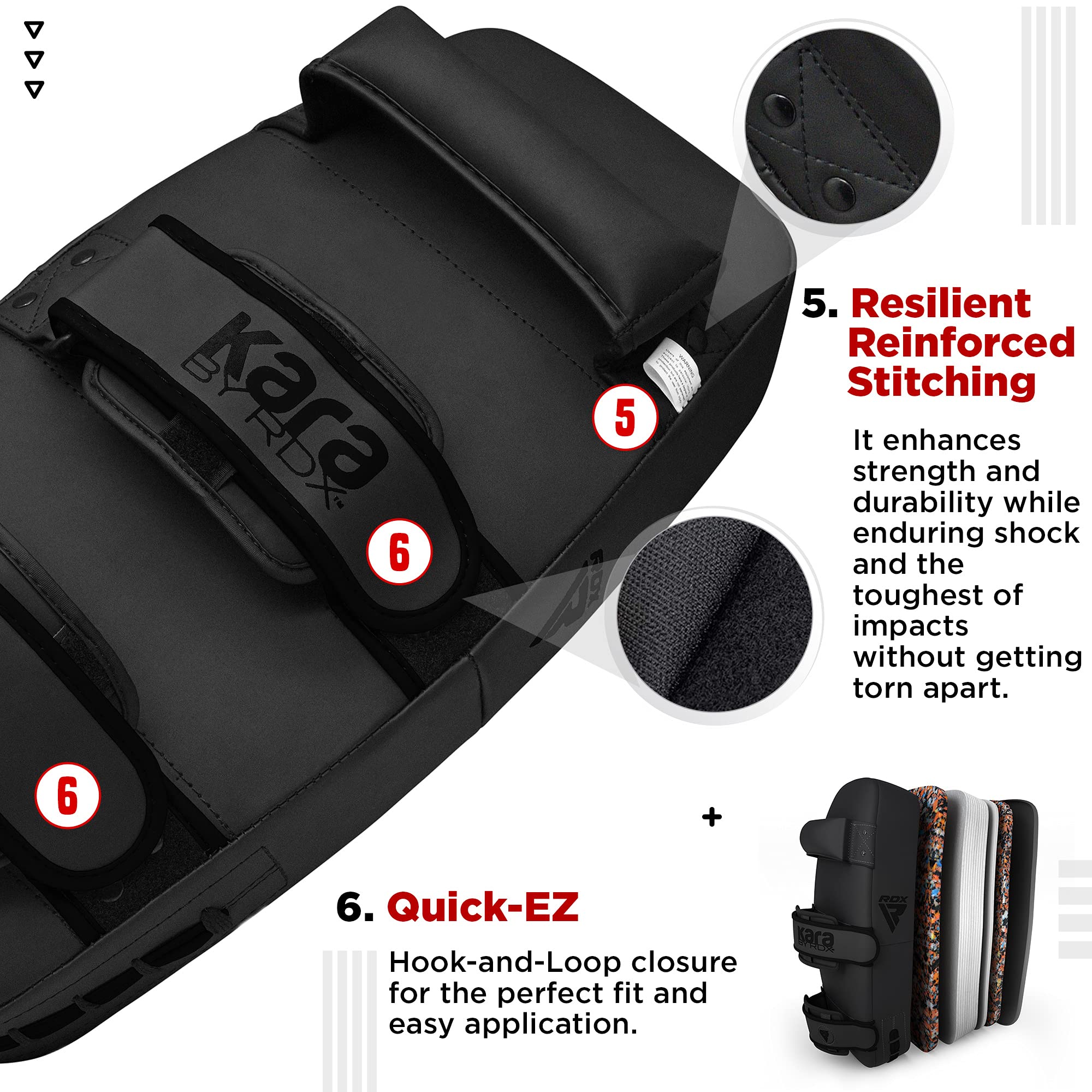 RDX & Kara キックミットセット RDX パンチングミット ボクシングミット KARAシリーズ 空手