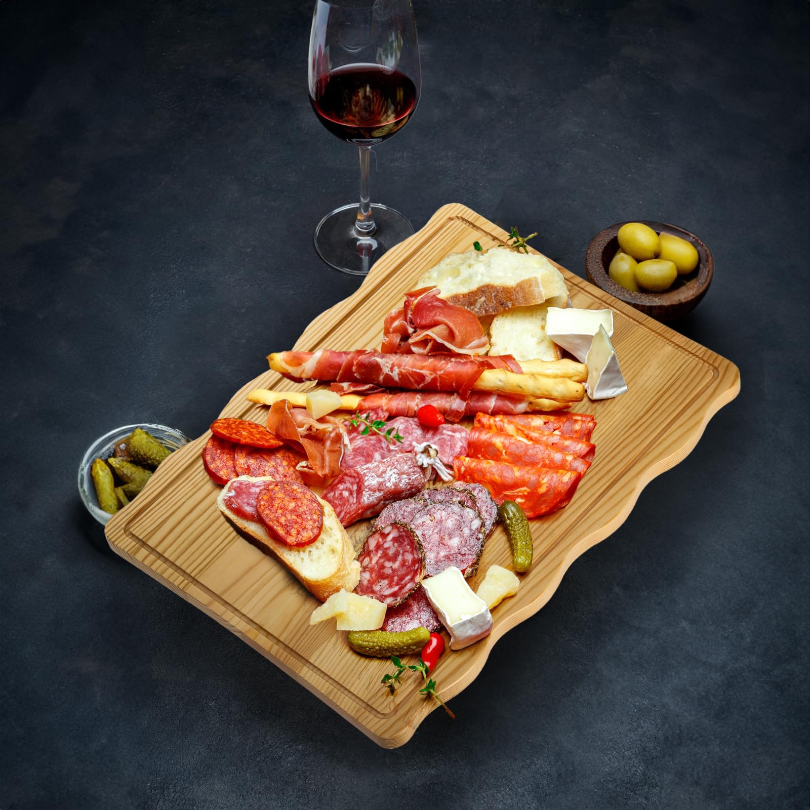 Pumtus Soporte de madera para tartas con tapa, plato multifuncional 2 en 1, soporte rectangular para tartas con cubierta acrílica, plato para tartas con pies, bandeja de exhibición de postres para