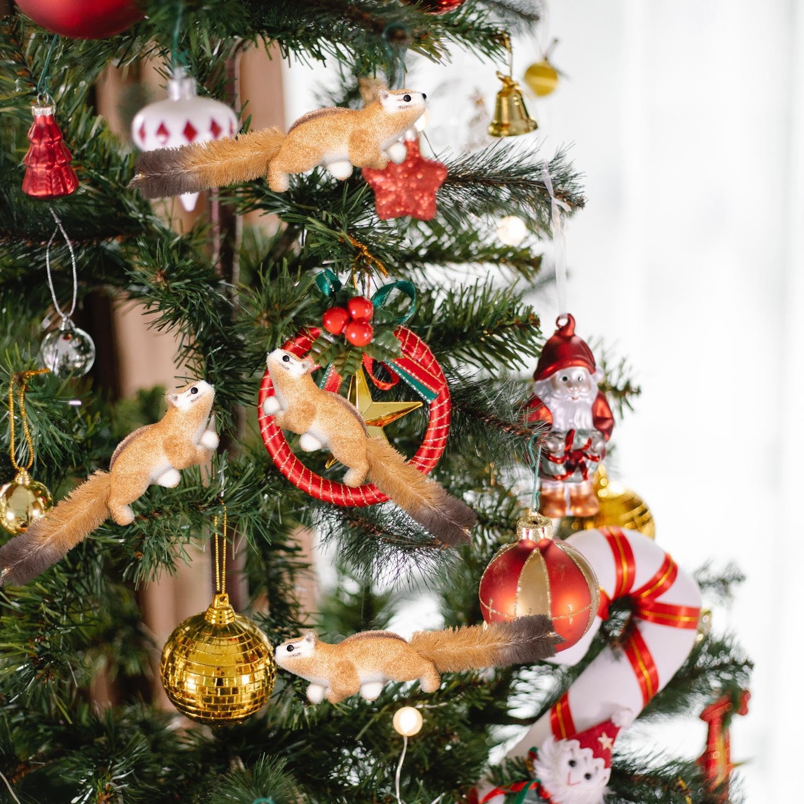 Ornement De Noël En Forme D'écureuil - Jolie Statuette D'animal, Arbre écureuil De La Forêt | Arbres De Noël Suspendus écureuil Décoratif, Décoration De Noël Longue Durée, Cadeaux D'écureuil, De