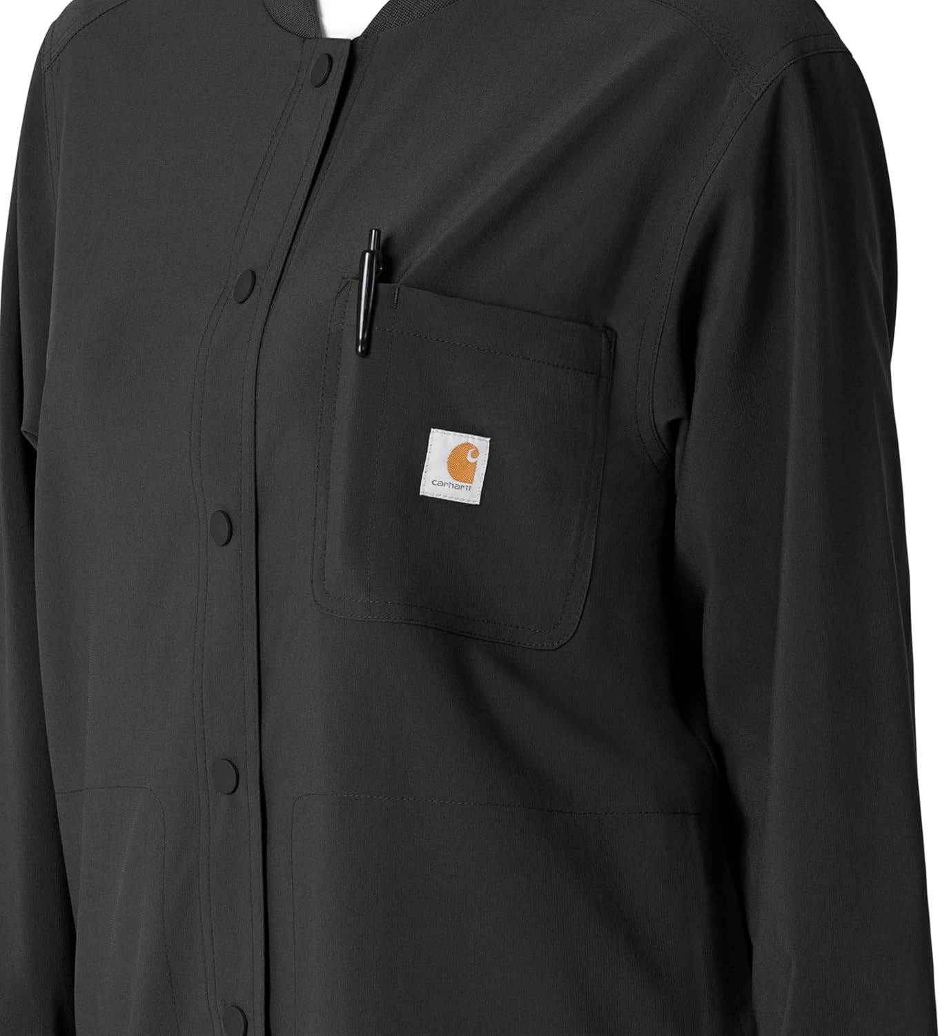 Carhartt Scrubs C81023 Women's Rugged Flex® Modern Fit Bonded Fleece Ja - Image 6