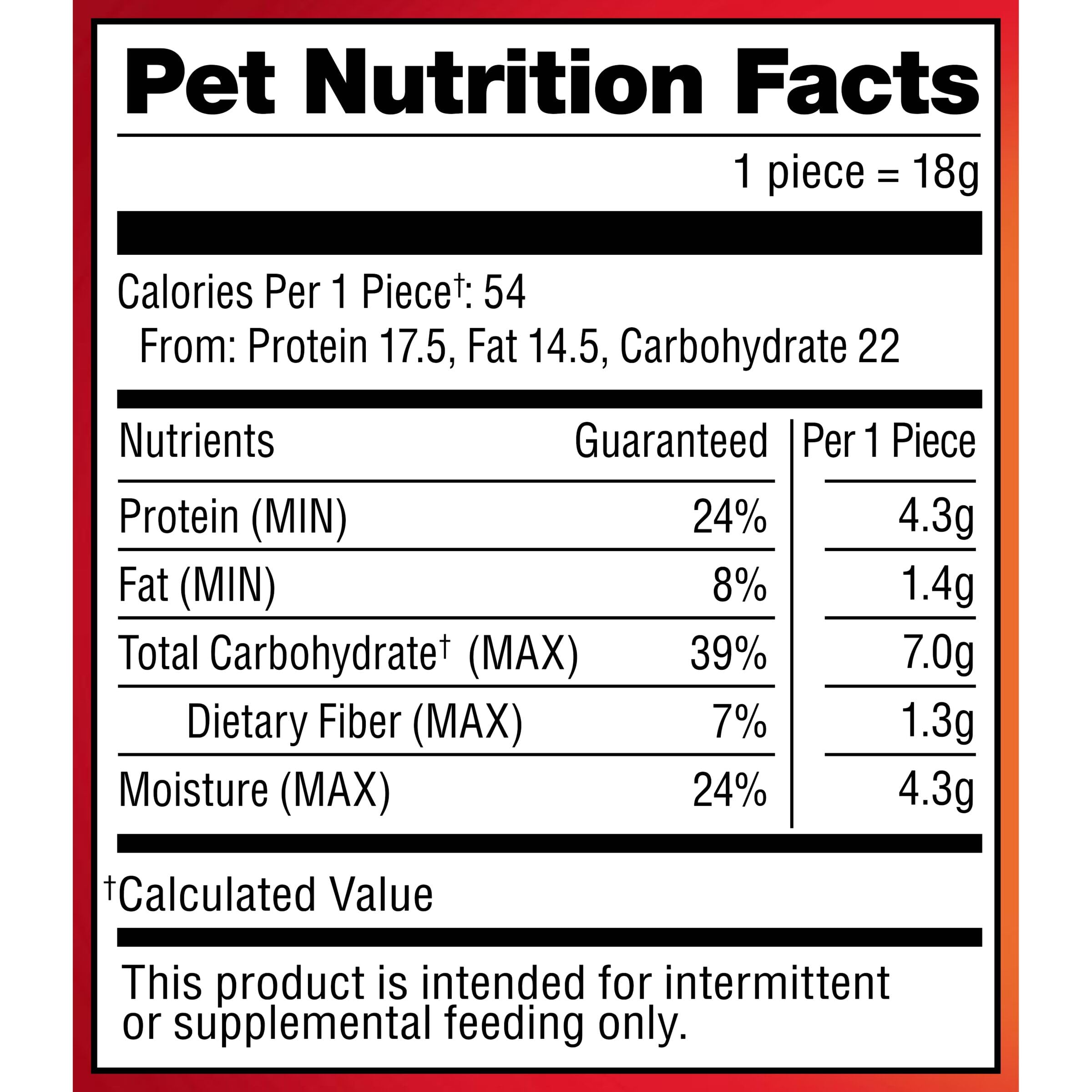 Pup-Peroni Prime RibFlavor - Servilletas para Perro, 63,5 g, Talla única