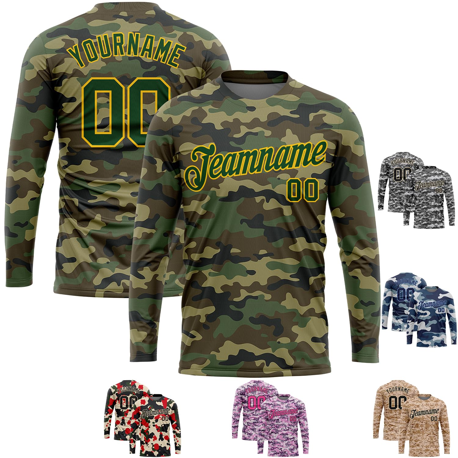 Customized Sports Long Sleeve T-Shirts for Men Women Youth Boys Personalized Baseball Team Jerseys Print Name Number