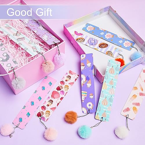 Miniatura 5 de Outus 12 marcadores para niños, marcadores a granel para niñas con dije, regalos de Navidad para niñas, mujeres, adolescentes con reglas, rellenos