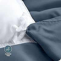 Vista 44 de Bare Home Funda de edredón extra larga – Premium 1800 súper suave – Funda de edredón ligera y fresca – Ropa de cama suave y transpirable