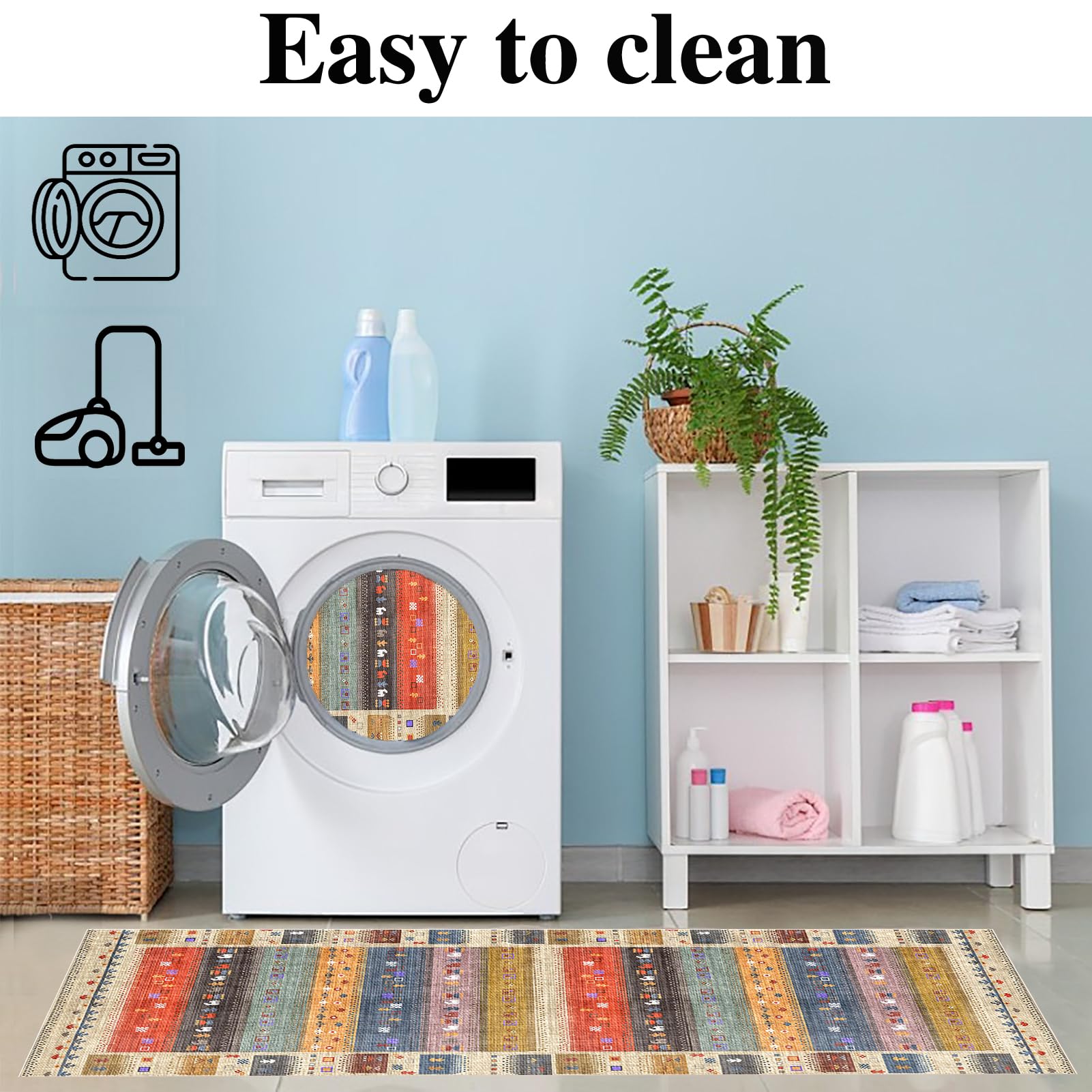 50 x 280 cm Tappeto Passatoia Cucina Antiscivolo Lavabile Tappeto Runner Corridoio Lungo Tappeti Salotto Tappetino Camera da Letto Moderno Tappetini Lungo per Ufficio Entrata Casa Cucina