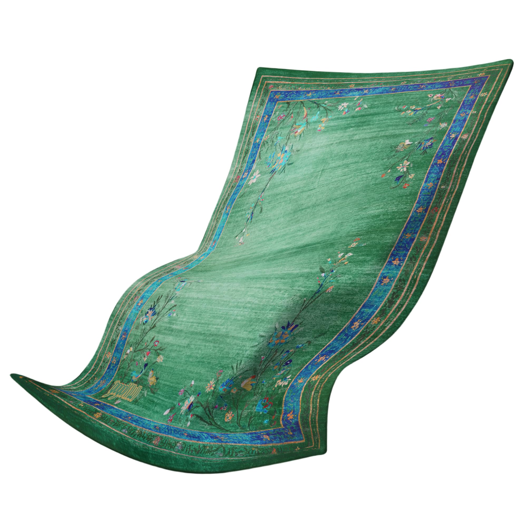 Large Yoga Towel 72x48 - Non-Slip Hot Yoga Towel with Corner Pockets Full Silicone Backing Printed Carpet-Style Design