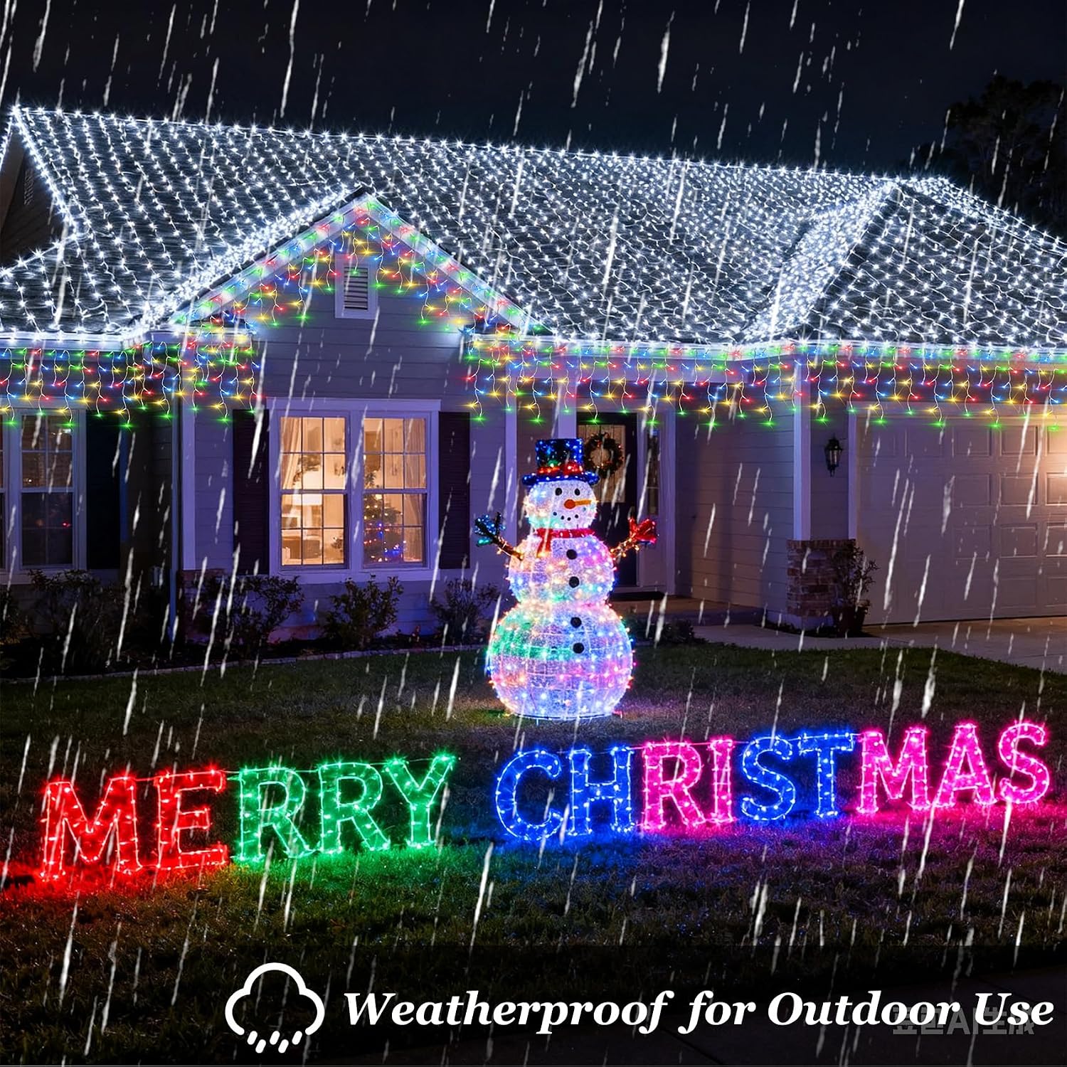 Icicle Christmas Lights Outdoor, 66FT 670 LED String Lights with 148 Drops, 12 Modes, Dimmable, Timer & Water Resistant, 29V Low Voltage Multicolor Decor for Home Holiday Wedding Party